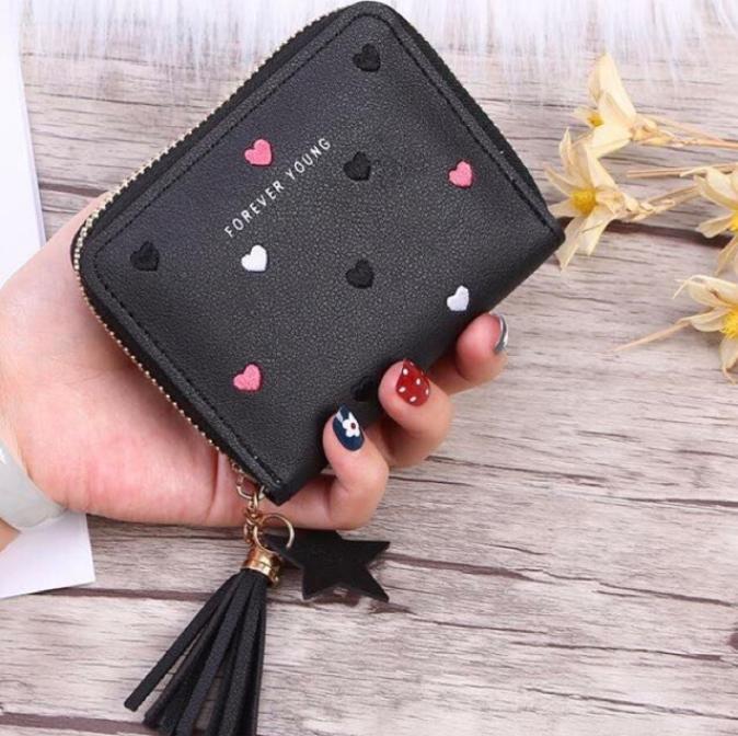 Forever Young Wallet With Heart Design Korean Style On Sale Grab