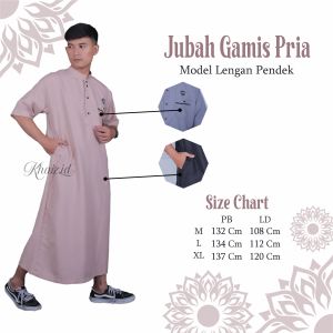 Gamis Pria Remaja Dewasa Model Lengan Pendek Model Kancing Sultan Dubai Gamis Pria Jubah Polos
