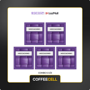 COFFEECELL Combo 5 gói Moccachino với Nhân sâm hoàng đế (5 gói x 15g) - Hàng Chính Hãng