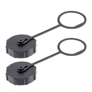 2 Pieces Tank Drain Covers with Secure Tether Quick Emptying Threaded Caps Suitable Most Sprayers