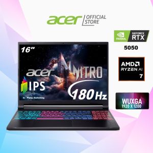 [New NVIDIA RTX5050 Copilot+ PC] Acer Nitro V 16 Slim | ANV16S-61-R68R 16" 180Hz Gaming Laptop | AMD AI 7 350