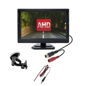 Màn hình AHD 5 inch chân cắm GX12 hiển thị camera lùi xe tải
