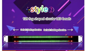 GHXAMP Cabinet Type Stereo Auido 128 LED Voice Controlled Music Level Indicator Lights Sound Spectrum Display Electronic 5V 1PC