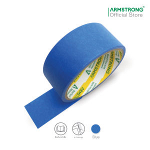 Armstrong เทปกระดาษกาวย่นสี (ยกลังประหยัดกว่า) มาสกิ้งเทปสี สีสันสดใส ติดขอบสันหนังสือ มาร์คขอบมุม งานทาสี พ่นสี