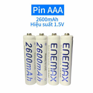 [Lẻ Pin] Pin Sạc AAA AA Dung Lượng Cao Enemax Tái Sử Dụng cho micro karaoke điều khiển đồ chơi trẻ emchuột máy tính