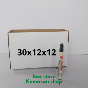 Karton kardus polos ukuran 30x12x12 cm isi 10 pcs
