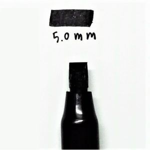 (1ด้าม) ปากกา สปีดบอล สีดำ และ น้ำเงิน ขนาดหัว 2.0 / 3.5 / 5.0 มิล ปากกาหัวตัด Niji Stylist Calligraphy