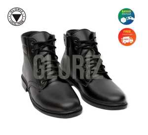 Sepatu PDH Tali Resleting Hitam Kilap & Hitam Doff Sepatu PDH Dinas TNI POLISI POLRI Security Satpam