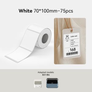 NIIMBOT B4 Label Sticker 50mm to 110mm Waterproof Thermal Refill Airway Bill Paper Price Tag Roll