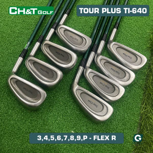 Bộ gậy golf sắt nam Tour Plus TI-640 8 cây 3456789P Flex R nhập khẩu nhật