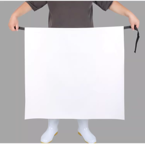 TPU Half Apron Waterproof Oil-Proof Apron Kitchen Cafeteria Dishwashing Half Apron