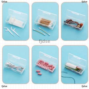 [COD] fjdse กล่องยาแบบพกพาสำหรับเดินทางกล่องใส่สำลีกล่องใส่เครื่องประดับไหมขัดฟันกันฝุ่นกล่องเครื่องประดับ