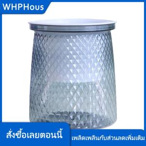 WHPHous กระถางต้นไม้พลาสติกใสรดน้ำเองสองชั้นแจกันดอกไม้อัตโนมัติกระถางต้นไม้สำหรับตกแต่งกระถางดอกไม้ไฮโดรโพนิก