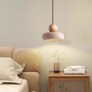 xpkQ Simple Nordic Style Bedside Pendant Lights Wooden Living Room Indoor Lighting Lamp Creative Multifunctional Room Decoration J6H9P