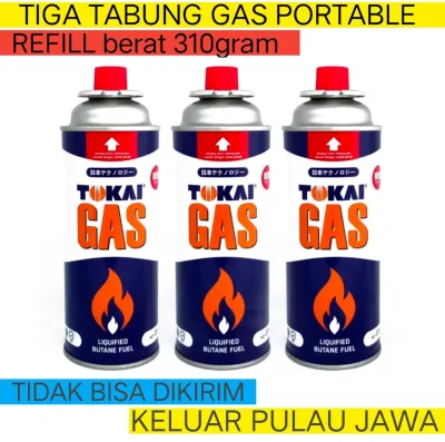 GAS PORTABLE KALENG REFILL PAKET 3 PCS GAS PORTABLE