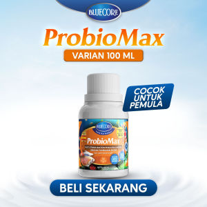 BlueCore Probiomax probiotik ikan penstabil air dengan tambahan Enzim Sebagai Bakteri Starter pada kolam ikan untuk Pengurai Amonia (Cocok untuk Ikan Gurame Ikan Lele Ikan Nila Ikan Patin dan Ikan Koi)