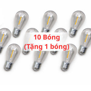 Dây Đèn LED EDISON 1 TÓC- 3W Trang Trí Tết – Ánh Vàng Ấm Chống Nước Bóng Nhựa Chống Vỡ