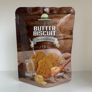 บิสกิตรูปขนมปังปอนด์สอดไส้ครีมเนย ตราดอกบัว 60 กรัม