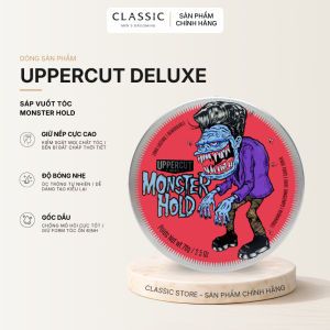 Sáp Vuốt Tóc Uppercut Deluxe Monster Hold Pomade - chống mồ hôi cực mạnh được tạo ra đặc biệt cho các phong cách truyền thống hoặc táo bạo hơn cần giữ nếp mạnh mẽ giúp bạn kiểm soát phong cách của mình suốt cả ngày dài.