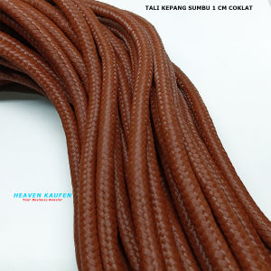 Tali Kepang Monolon Besar Diameter 1 cm Warna Coklat Untuk Tali Tas Serut Tote Bag Dll Harga Per 10 Meter