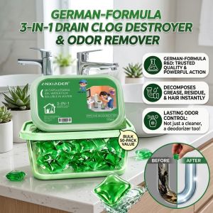 Drain Deodorizer Odor Remover German Drain Cleaning Beads/Kitchen Bathroom Home/Public Area AntiOdor/Deodorant For Adults/Fragrance/Cleaning