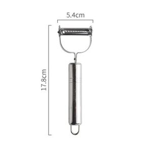 1x Dụng Cụ Gọt Vỏ Julienne Bằng Thép Không Gỉ Đa Năng Rau Peeler Đôi Bào Vắt Tay