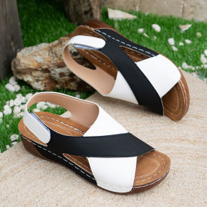 [Free Shipping] WomenS Roman Sandals New Summer Style Platform Thick-Soled Suitable For Pairing With Skirts Casual Open-Toe Versatile Beach Sandals