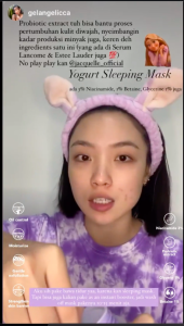 Jacquelle Yogurt Sleeping Mask - Sleeping Mask / Moisturizer (Probiotic) / Sleeping Mask Mencerahkan Warna Kulit / Masker Mencerahkan dan Melembabkan Wajah / Lembab Ekstra di Malam Hari Cerah Glowing di Pagi Hari