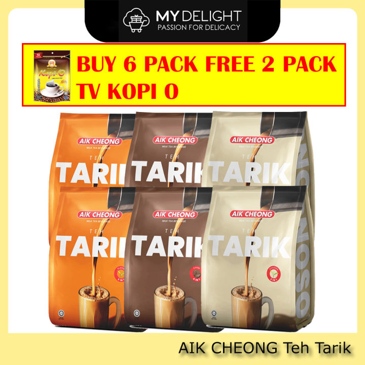 Melaka Aik Cheong Teh Tarik Milk Tea No Sugar Kosong 2 In 1 Classic 3 ...