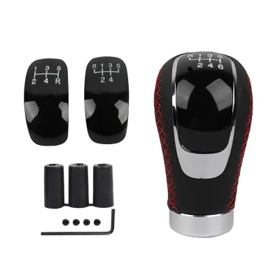 JDMGRAM Car Leather Shift Knob 5/6 Speed Manual For Ford Ranger 2024 2023 2022 2021 2020 2019 2018 2017 2016 2015 2014 2013 2012 2011