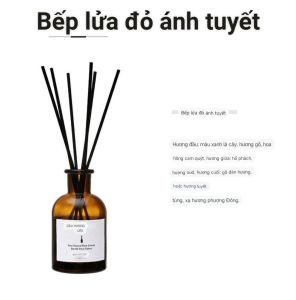 Nước hoa thơm phòng khuếch tán hương thơmt khử mùi trang trí khách sạn phòng ngủ nhà vệ sinh cao cấp lọ thủy tinh đen