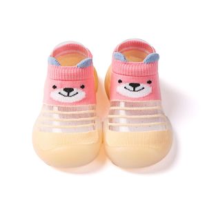 Toddler Baby Walking Shoes Cute Cartoon Baby Soft Sole Shoes Socks Kids Non-slip Shoes Footwear