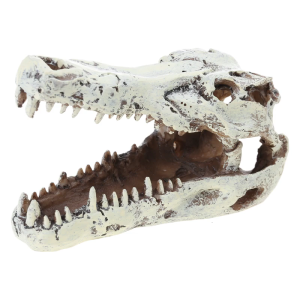 ถังปลาจระเข้เทียมจำลองรูปปั้นจำลองขนาดใหญ่สำหรับจัดสวนตู้ปลา