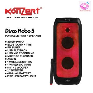 Konzert Disco Robo 5 Portable Party Speaker