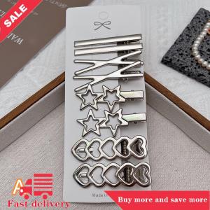 [COD] 8pcs Girl Hair Pins Silver Metal Duckbill Clip Women Hair Clips Side Bangs Female Ladies Barrettes Hair Accessories