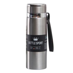 Bình nước giữ nhiệt Bình giữ nhiệt 1 lít Inox cao cấp giữ nhiệt lên tới 12 tiếng có dây đeo và lõi lọc trà