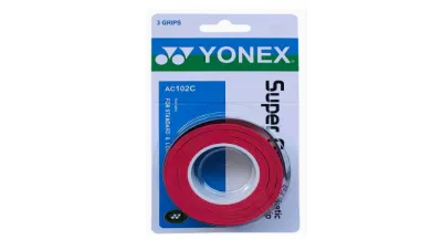 Yonex Overgrip Super Grap AC102C Tennis Squash Badminton / 0.6mm (3 Pcs/Pack)