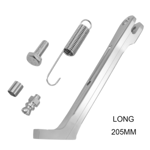 Motorcycle Universal Side Stand Silver 16cm 18cm 20cm Gold 16cm 20cm Full Alloy With Bolts