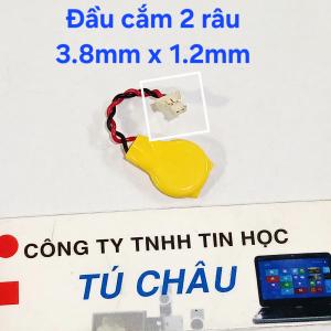 Pin cmos 1220 3V CR1220 Pin 3V / Đầu căm Pin 2 lổ 2 Râu (D x R): 3.8mm x 1.2mm