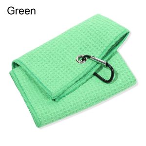 30*50cm Microfiber Cotton Golf Towel With Carabiner Hook Cleans Clubs Golf Towel Balls Hands Cleaning Towels
