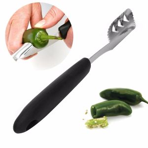 1pcs Stainless Steel Pepper Corer - Corer Remover Pepper Cutter Slicer Tomato Fruit Kitchen Tool