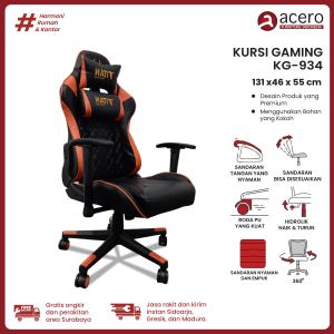 Acero Furniture - Kursi Gaming Titan 934 Orange