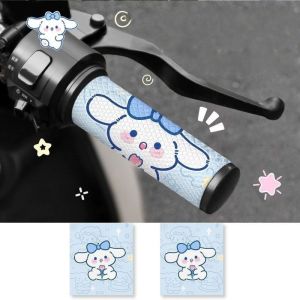 Stiker Stang Motor Anti Slip Motif Kuromi Dekorasi Gagang Lucu Tahan Air untuk Motor Listrik & Sepeda