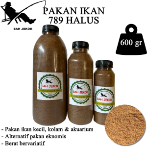 Pelet 789 halus untuk pakan ikan kecil burayak & ikan akuarium BTL (600gr)