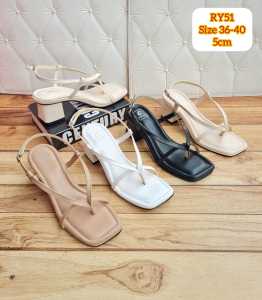 ABBUSHOES RY 51 Sendal wanita hak tahu tali ivana 5cm