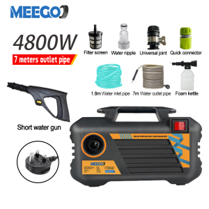 MeeGoo 4800W 22V Water Jet Pump High Pressure Heavy Duty Portable Car Wash Home Cleaner Spray Car Washer Automatic Water Jet Cordless Car Wash Machine Mesin Cuci Kereta Tekanan Tinggi 高压洗车机