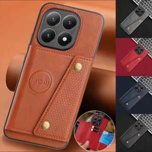 Luxury Leather Card Slots Case For Xiaomi 15T Pro Car c Holder Wallet Shockproof Phone Cover for Xiaomi15T 15TPro Funda