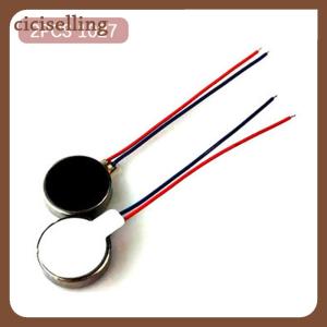 [ciciselling] 2 PCS 1027 Mini Vibration Motors DC 3V 12000rpm Flat Button-Type Micro DC Vibrating Motor For Mobile Cell Phone Pager