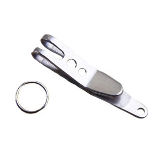 10pcs Suspension Clip Stainless Steel Keychain Pocket Clip Holder Portable EDC Quickdraw Tool