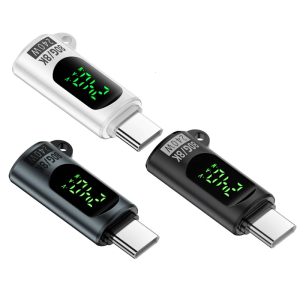 240W USB C to USB C Adapter with Digital Display for Fast Charging and Data Sync Effortless Connection Office Travel Use